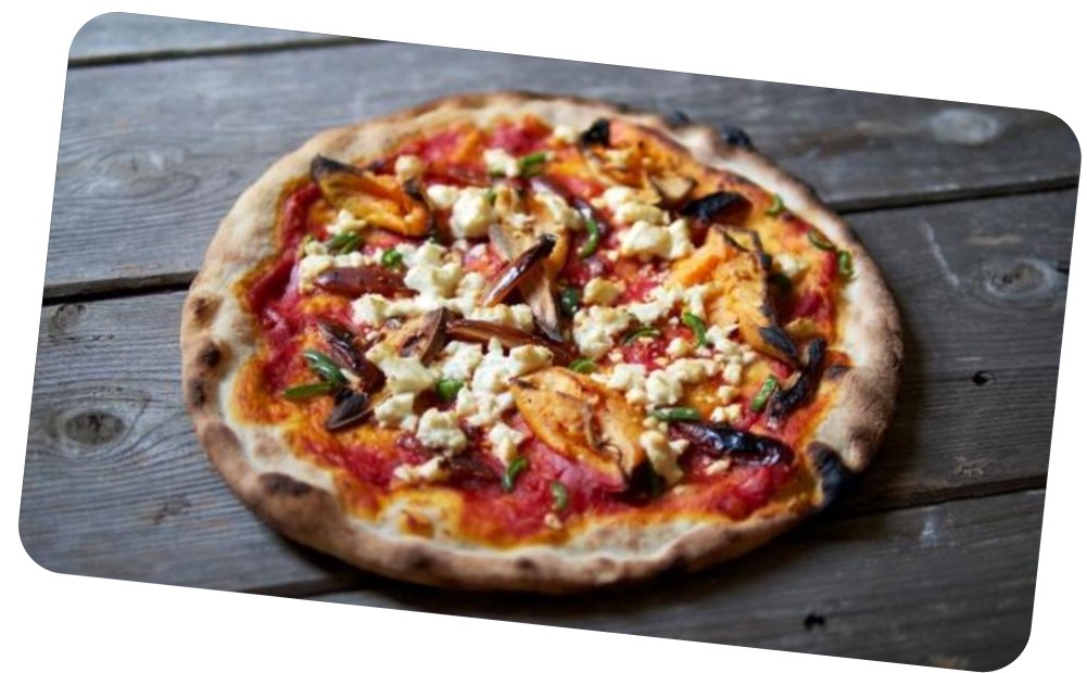 Sd og spicy gourmet pizza