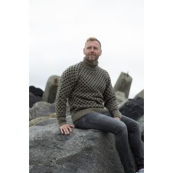 Islandsk sweater lys oliven