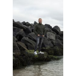 Islandsk sweater mrk oliven