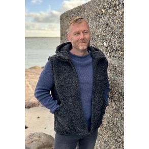 Uldvest med h�tte koksgr�