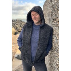 Uldvest med h�tte koksgr�