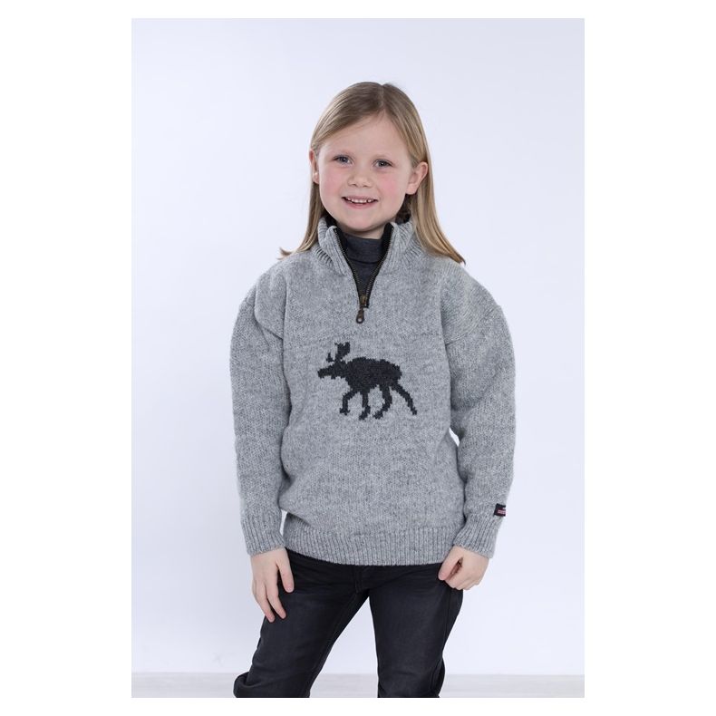 Norsk sweater Elg motiv barn