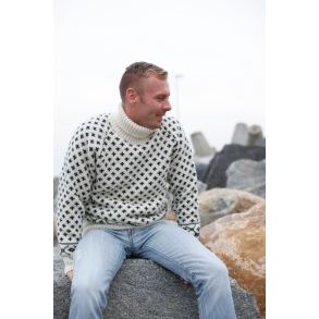 Islandsk sweater hvid