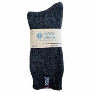 Eskimo Ragsokker - 80% virgin uld - uden stribe