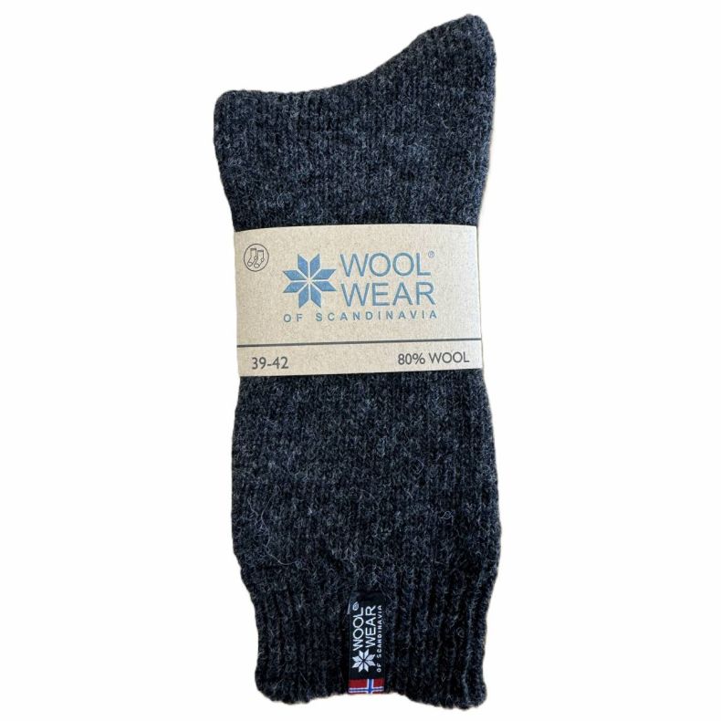 Eskimo Ragsokker - 80% virgin uld - uden stribe