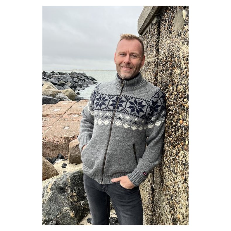 Islandsk sweater cardigan