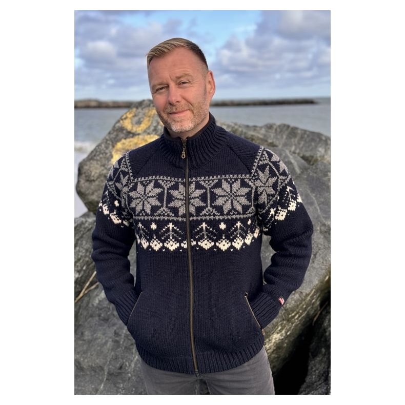 Islandsk sweater cardigan