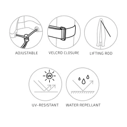 Luksus Overtrk til Markedsparasol