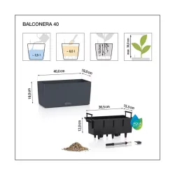 LECHUZA BALCONERA Cottage Granit