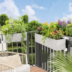 LECHUZA BALCONERA Stone Sandbrun