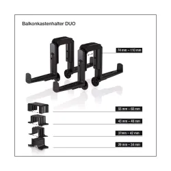 Altankasseholder DUO hvid