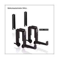 Altankasseholder til v�g hvid