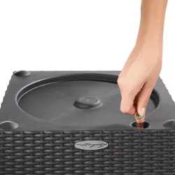 LECHUZA CUBE Cottage Granit