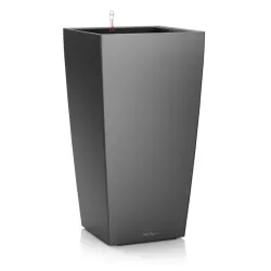 LECHUZA CUBICO Premium koksgr metalic