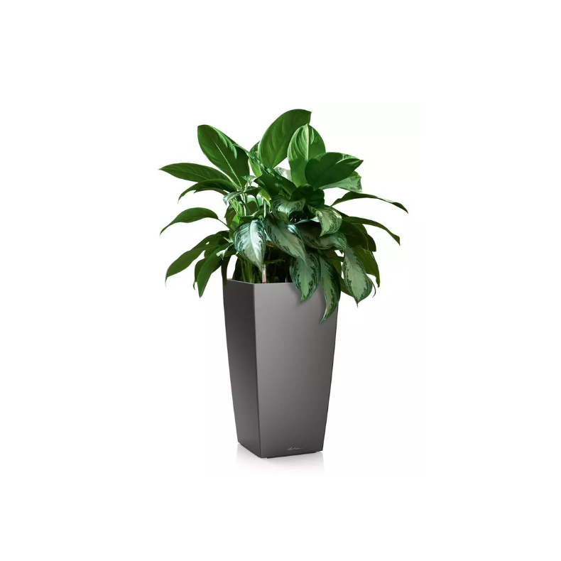 LECHUZA CUBICO Premium koksgr metalic