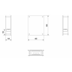 GLAS - vghngt biopejs med glasrude