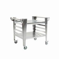Bord til brndefyret pizzaovn - Baso inox - rustfri stl