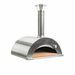 Brndefyret pizzaovn - rustfri stl