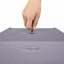 LECHUZA CANTO Stone low - graphite black