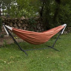 Coral - Sunbrella hngekje p stativ - dobbelt