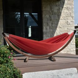 Crimson - Sunbrella hngekje p trstativ - dobbelt