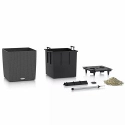 LECHUZA CUBE Cottage Granit