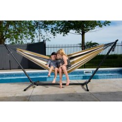 Dessert moon - Bomulds hngekje p stativ - dobbelt