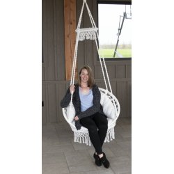 Hvid - deluxe hngekjestol