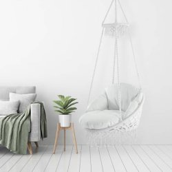 Hvid - deluxe hngekjestol