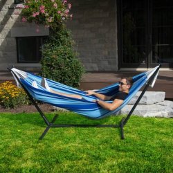 Iceland breeze - Bomulds hngekje p stativ - dobbelt