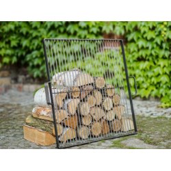 Kvadratisk grill-rist i stl med 2 hndtag