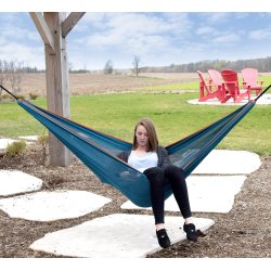 MESH - polyester hngekje - punch/peach