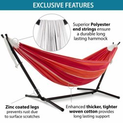 Mimosa - Bomulds hngekje p stativ - dobbelt