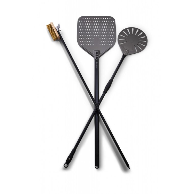 XL Pizzast med Brste, Spade og vendespade (120 cm)