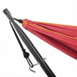 Punch/peach - Mesh letvgts polyester hngekje p stativ - dobbelt