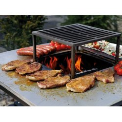 Quadrum blgrill med trbordplade