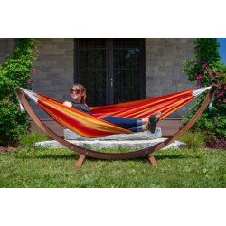 Sunset - Sunbrella hngekje p trstativ - dobbelt