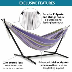 Tranquility - Bomulds hngekje p stativ - dobbelt