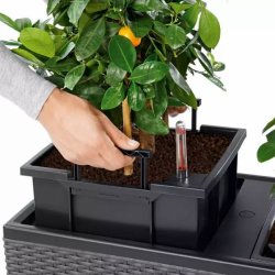 LECHUZA TRIO Cottage - graphite black