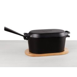 Uuni Pande &amp; tilbehrsst (stbejern) 4 dele